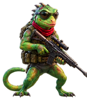 Rango the lizard, armed and ready